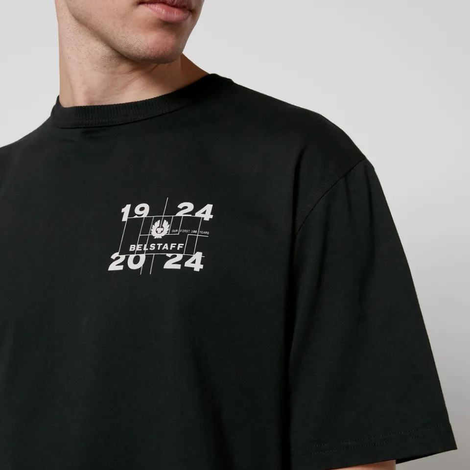 T-Shirts|T-Shirts|Belstaff Centenary Double Logo Cotton-Jersey T-Shirt - M