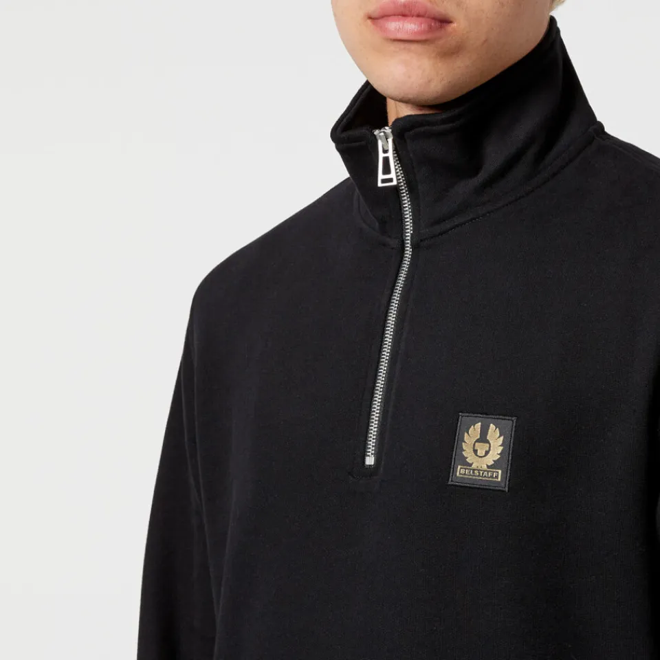 Sweatshirts|Belstaff Logo-Appliquéd Cotton-Jersey Sweatshirt - S