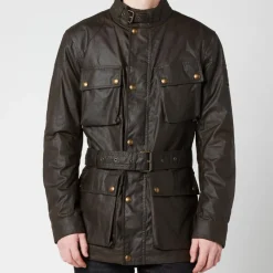 Jackets|Coats|Belstaff Trialmaster Waxed Cotton Jacket - IT 46/S