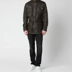 Jackets|Coats|Belstaff Trialmaster Waxed Cotton Jacket - IT 46/S