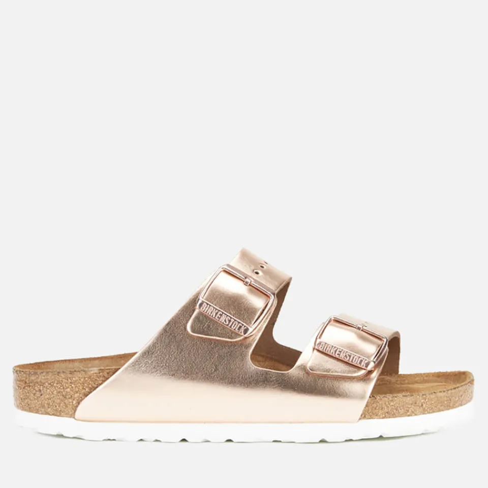 Sandals & Slides|Sandals|Dr. Martens Birkenstock Women's Arizona Slim Fit Leather Double Strap Sandals - Metallic Copper - EU 36/UK 3.5