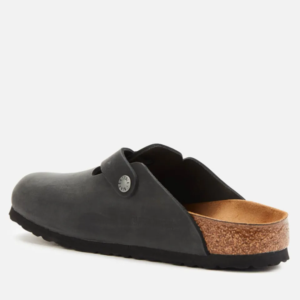 Sandals & Slides|Sandals|Birkenstock Women's Boston Oiled Leather Mules - Black - EU 36/UK 3.5