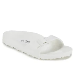 Flats|Birkenstock Women's Madrid Slim Fit Eva Single Strap Sandals - White - EU 37/UK 4.5