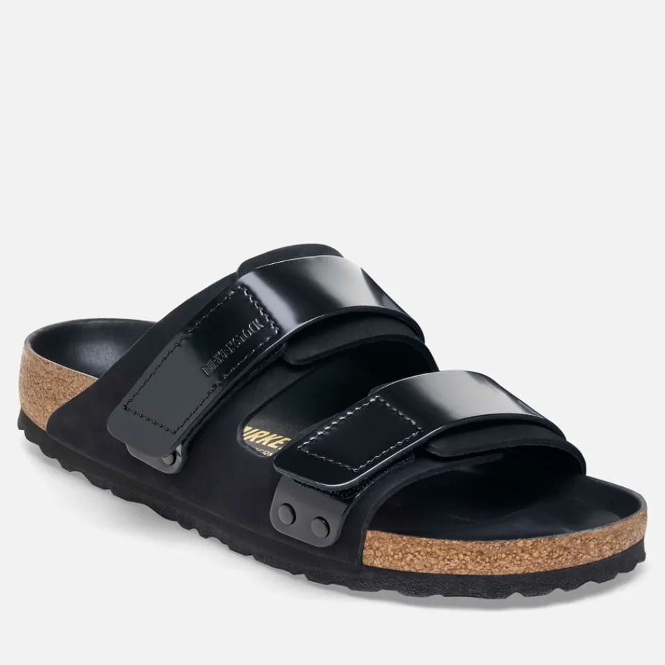 Sandals & Slides|Sandals|Dr. Martens Birkenstock Women's Uji Slim-Fit Nubuck and Leather Double-Strap Sandals - UK 3.5