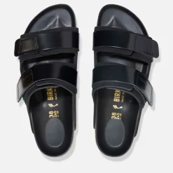 Sandals & Slides|Sandals|Dr. Martens Birkenstock Women's Uji Slim-Fit Nubuck and Leather Double-Strap Sandals - UK 3.5