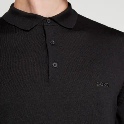 T-Shirts|T-Shirts|Dr. Martens BOSS Black Bono Wool Polo Shirt - S