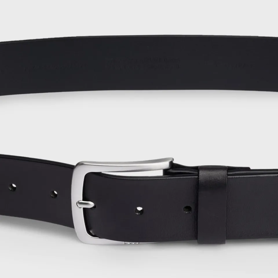 Belts|BOSS Black Joris Leather Belt - 90cm