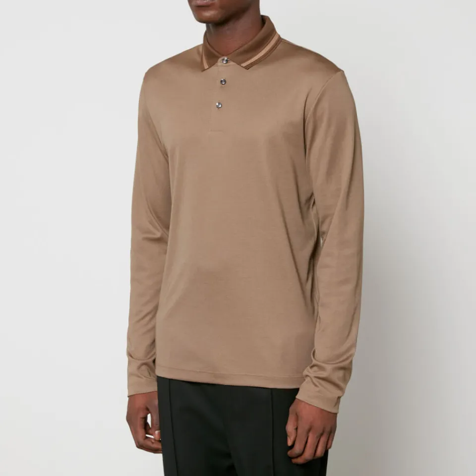 Polo Shirts|BOSS Black Pleins 23 Cotton-Blend Jacquard Polo Shirt - S