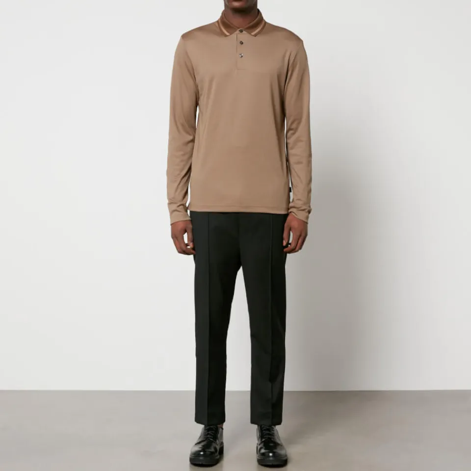 Polo Shirts|BOSS Black Pleins 23 Cotton-Blend Jacquard Polo Shirt - S