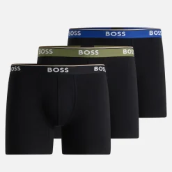 Underwear|UGG BOSS Bodywear 3 Pack Power Cotton-Blend Stretch-Jersey Boxers - S