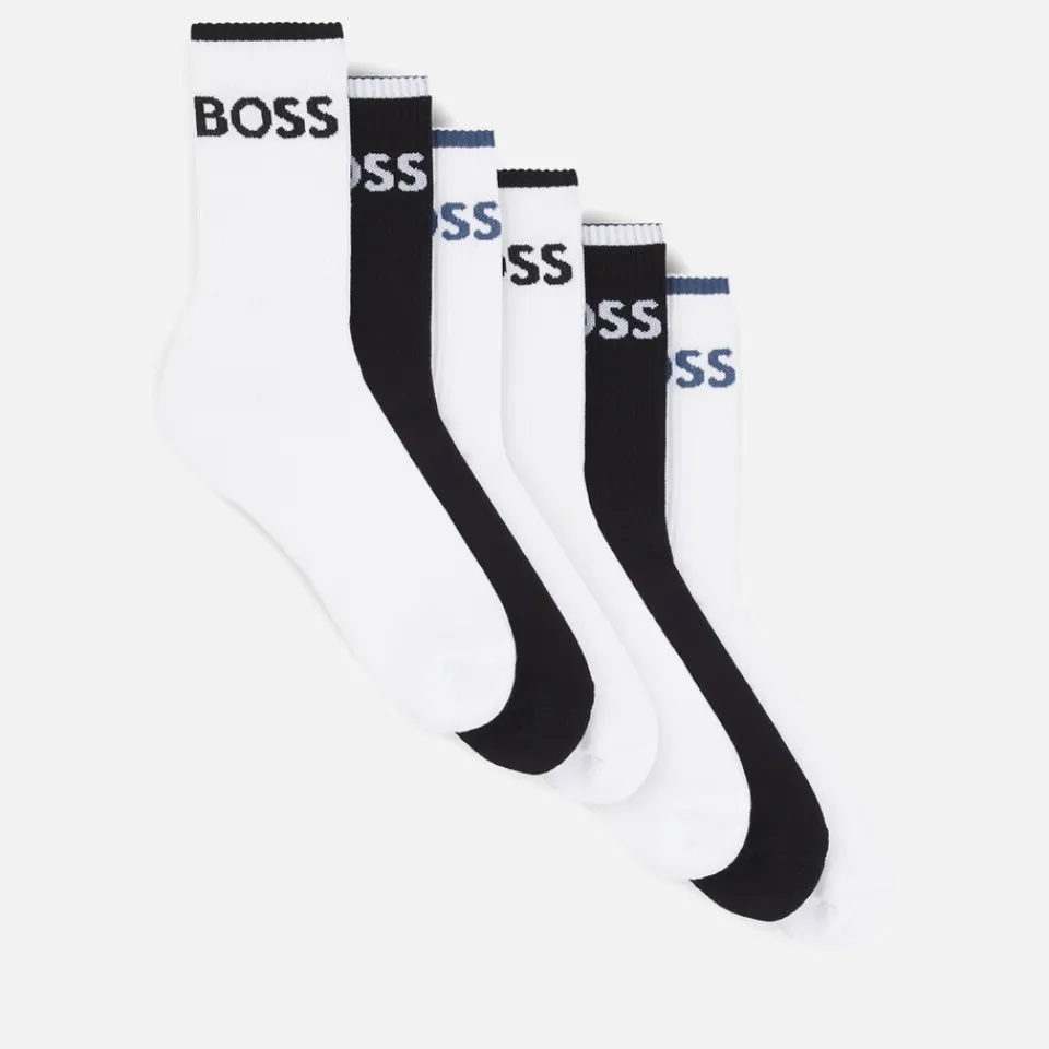 Underwear|KENZO BOSS Bodywear 6-Pack Cotton-Blend Sports Socks - UK 7-UK 11