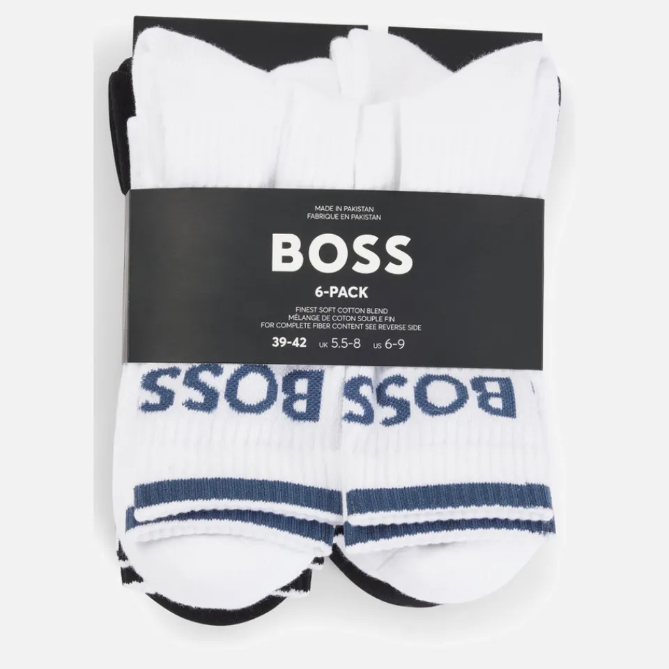 Underwear|KENZO BOSS Bodywear 6-Pack Cotton-Blend Sports Socks - UK 7-UK 11