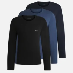 T-Shirts|T-Shirts|BOSS Bodywear 3-Pack Cotton-Jersey T-Shirts - M