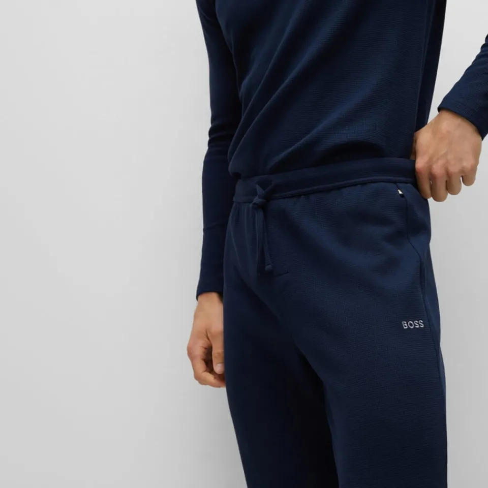 Trousers|Loungewear|Dr. Martens BOSS Bodywear Waffle-Knit Cotton-Blend Pants - S