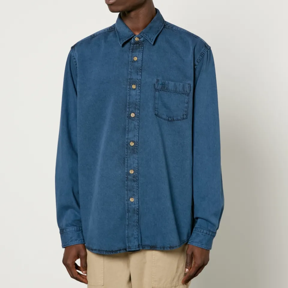 Shirts|Shirts|AMI BOSS Orange Lamboo Cotton-Twill Shirt - XL