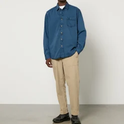 Shirts|Shirts|AMI BOSS Orange Lamboo Cotton-Twill Shirt - XL
