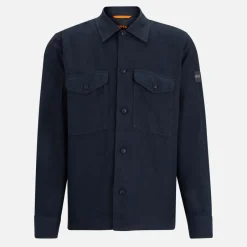 Shirts|Shirts|Maison Kitsuné BOSS Orange Lovel Linen Overshirt - S