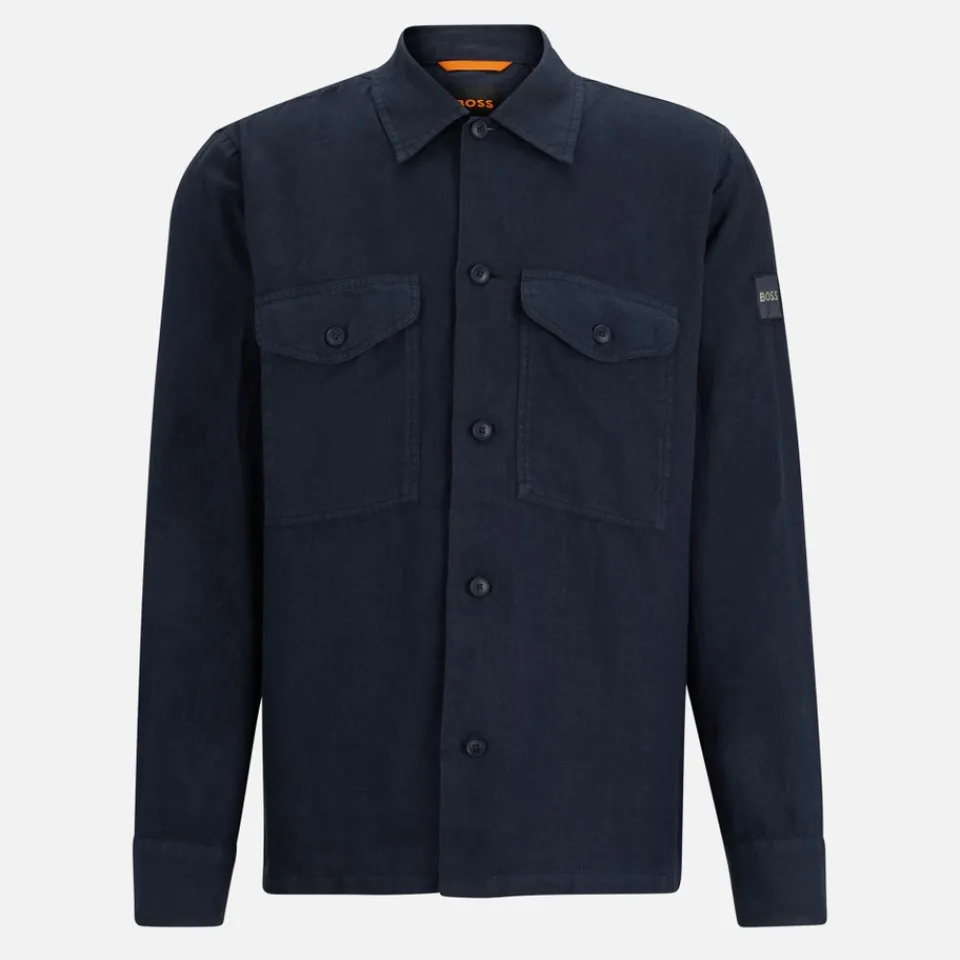Shirts|Shirts|Maison Kitsuné BOSS Orange Lovel Linen Overshirt - S