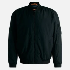 Jackets|Coats|BOSS Bodywear BOSS Orange Olmec Crinkled Shell Bomber Jacket - IT 46/S