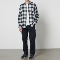Shirts|Shirts|BOSS Orange Riou Checked Brushed Cotton Shirt - S
