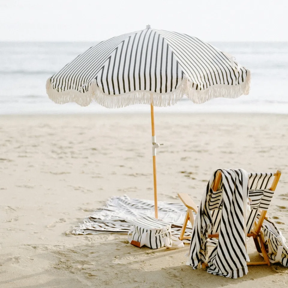 Outdoors|Dr. Martens Business & Pleasure Premium Umbrella - Monaco Black Stripe