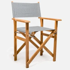 Outdoors|Dr. Martens Business & Pleasure Table Height Directors Chair - Laurens Navy Stripe