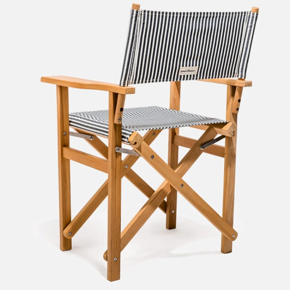 Outdoors|Dr. Martens Business & Pleasure Table Height Directors Chair - Laurens Navy Stripe