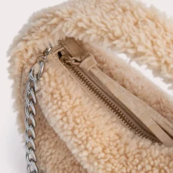Bags|BY FAR Baby Cush Shearling Bag