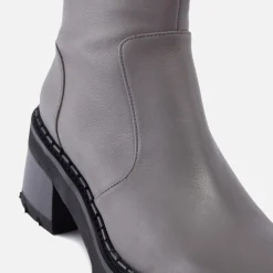 Boots|Dr. Martens BY FAR Norris Leather Heeled Ankle Boots - UK 3