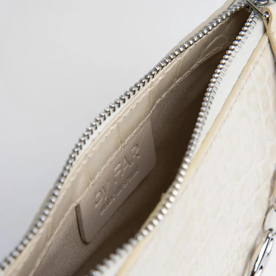 Bags|A.P.C. BY FAR Women's Mini Rachel Croco Bag - Cream