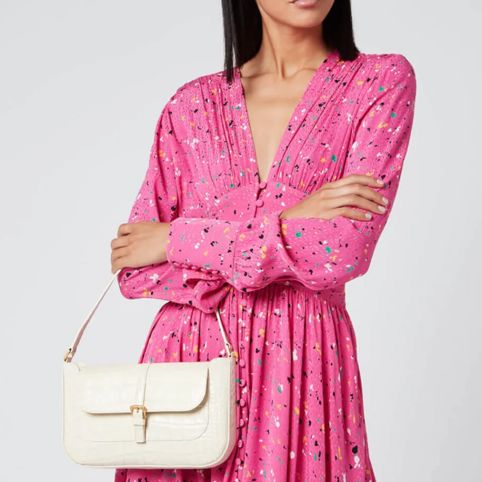 Bags|Dr. Martens BY FAR Women's Miranda Croco Shoulder Bag - Cream