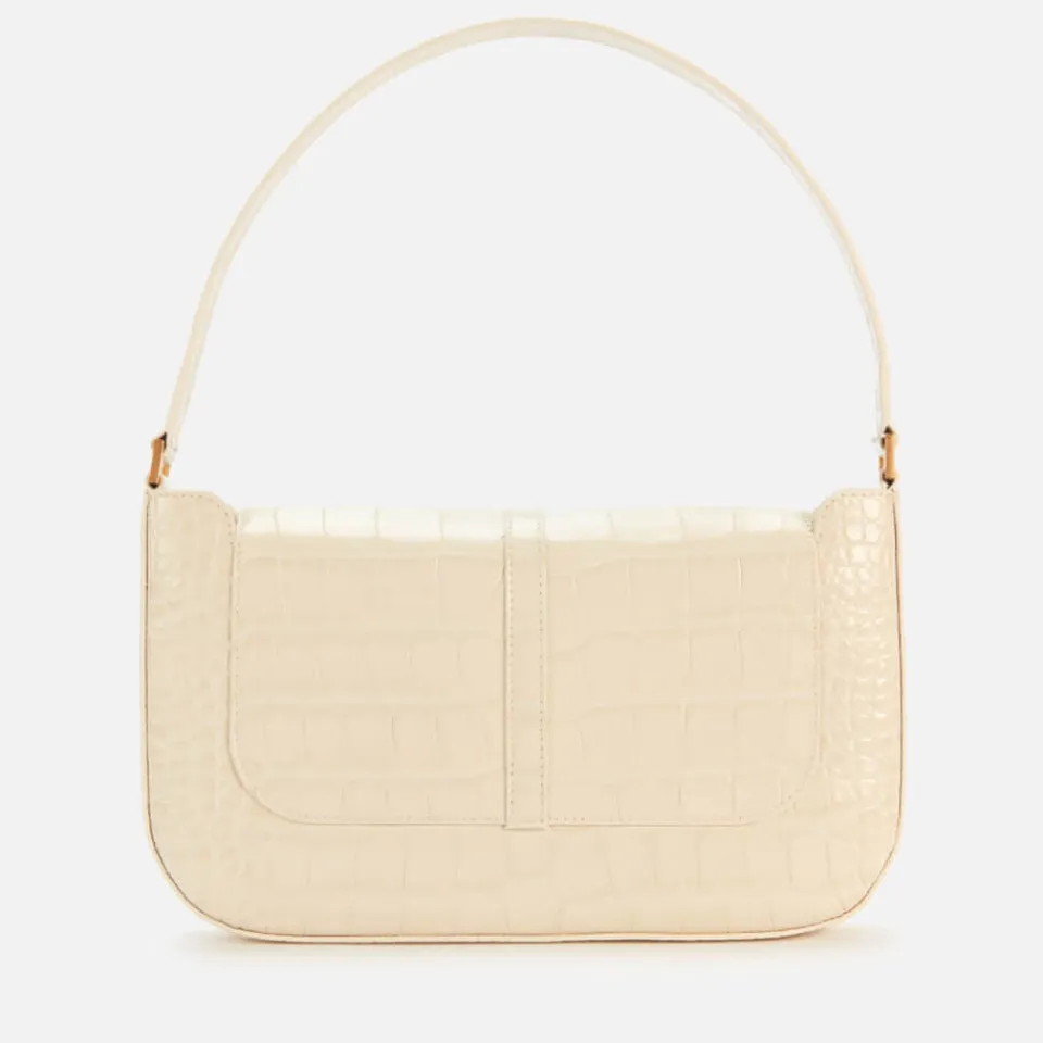 Bags|Dr. Martens BY FAR Women's Miranda Croco Shoulder Bag - Cream