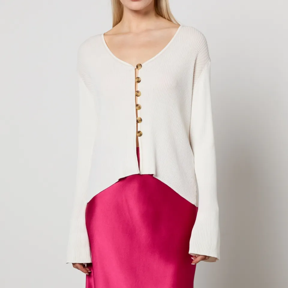 T-Shirts And Tops|Crocs By Malene Birger Cirella Cotton-Bend Ribbed-Knit Top - S