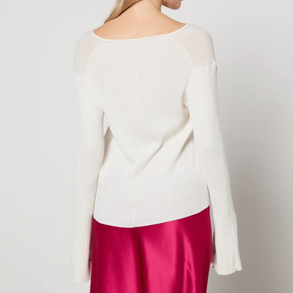 T-Shirts And Tops|Crocs By Malene Birger Cirella Cotton-Bend Ribbed-Knit Top - S