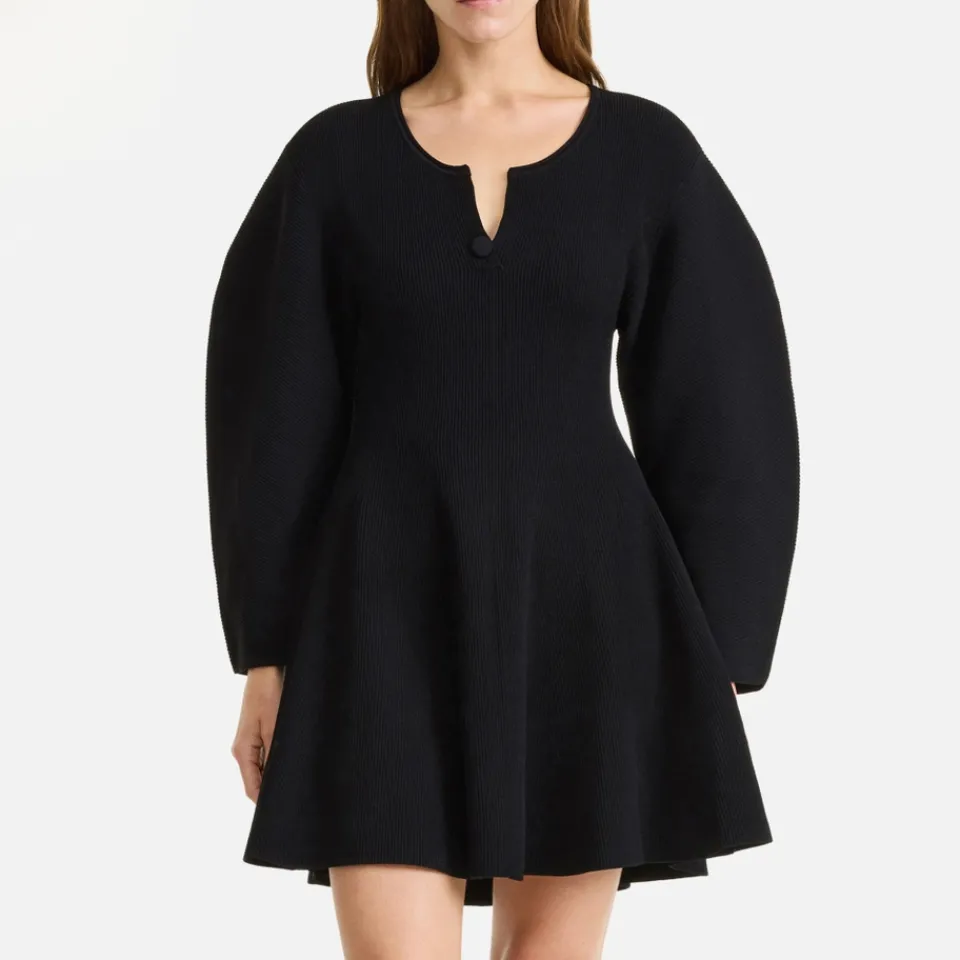 Dresses|Dresses|Dr. Martens By Malene Birger Francesca Ribbed-Knit Mini Dress - M
