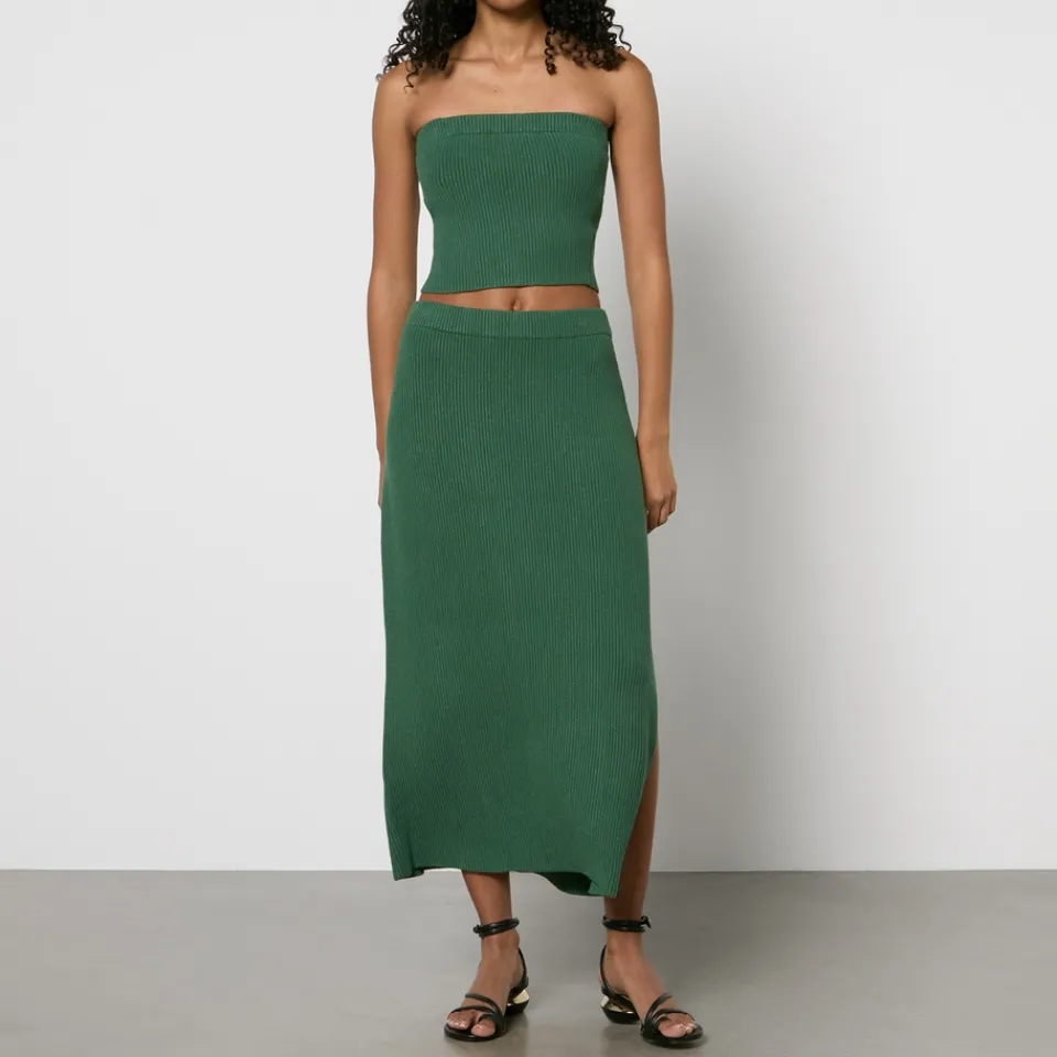 Co-Ord Sets|T-Shirts And Tops|By Malene Birger Giovania Ribbed-Knit Bandeau - L