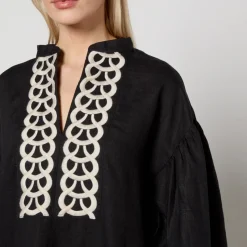 Co-Ord Sets|Dresses|PS Paul Smith By Malene Birger Limonna Embroidered Linen Dress - DK 38/UK 10