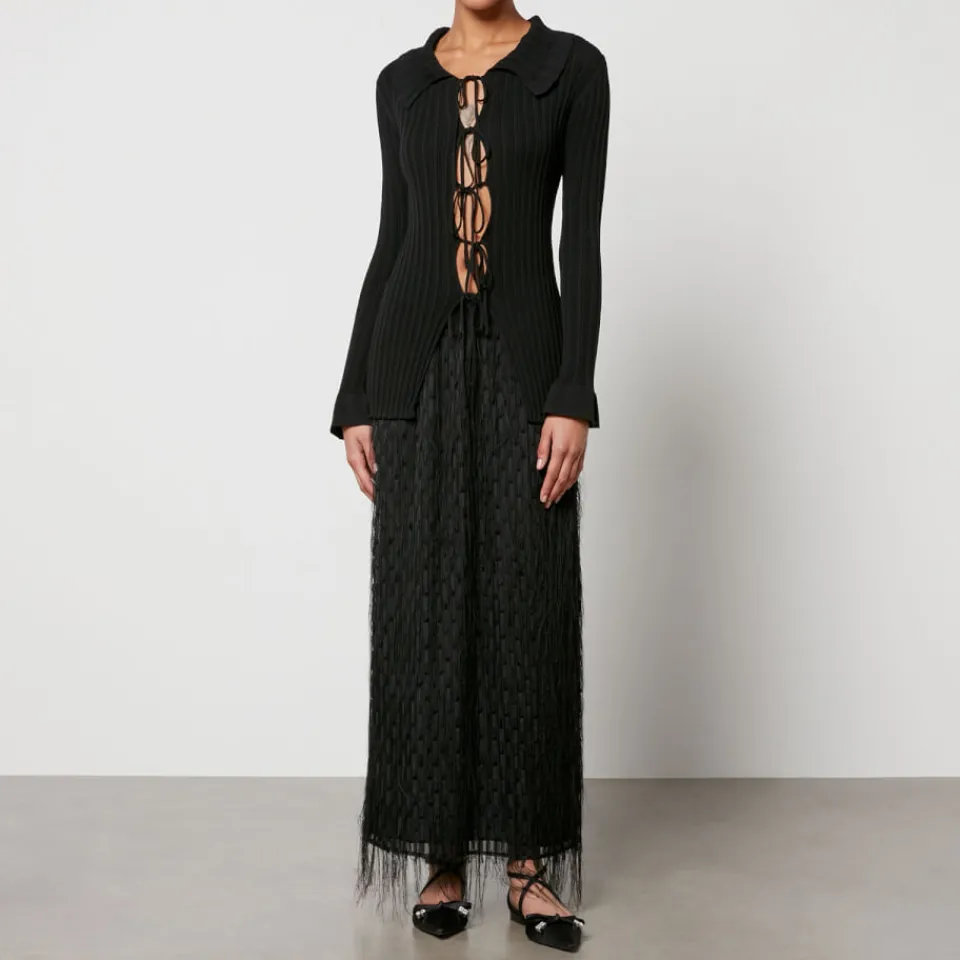 Skirts|Skirts|Dr. Martens By Malene Birger Palome Fil-Coupé Mesh Skirt - DK 34/UK 6
