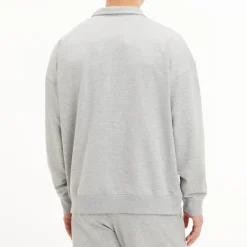 Sweatshirts|Calvin Klein Cotton-Blend Half-Zip Sweatshirt - L