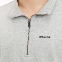 Sweatshirts|Calvin Klein Cotton-Blend Half-Zip Sweatshirt - L