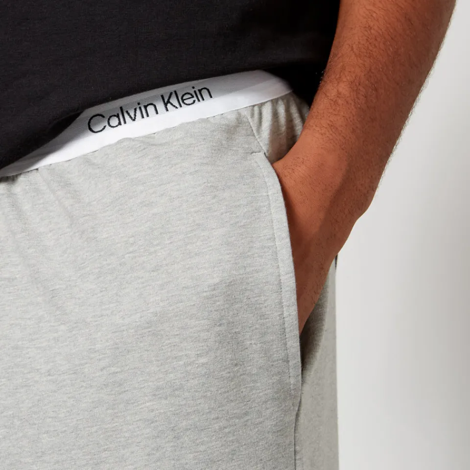 Trousers|Loungewear|Calvin Klein Logo-Waistbanded Jersey Jogger Bottoms - L