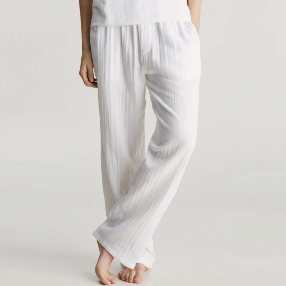 Loungewear|HAY Calvin Klein Textured Cotton-Gauze Sleep Pants - XS