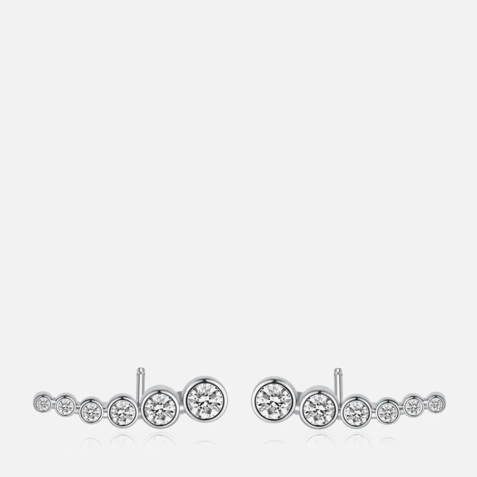 Jewellery|Dr. Martens Carat London Carissa White Gold Plated Sterling Silver Earrings