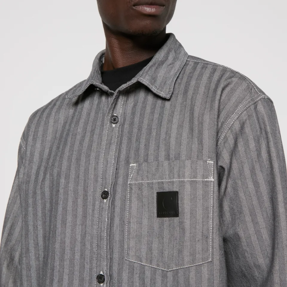 Shirts|Shirts|Dr. Martens Carhartt WIP Menard Herringbone Denim Shirt Jacket - S