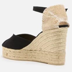 Heels|Sandals & Slides|Dr. Martens Castañer Women's Bianca Canvas Espadrille Wedge Sandals - 6