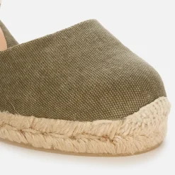 Sandals & Slides|Sandals|Dr. Martens Castañer Women's Carina 6 Canvas Espadrilles - Olive - UK 3