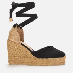 Heels|Ganni Castañer Women's Chiara 8Ed Canvas Wedged Espadrilles - UK 3