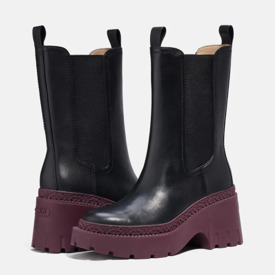 Boots|Dr. Martens Coach Alexa Leather Heeled Chelsea Boots - UK 3