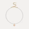 Jewellery|Dr. Martens Coach C Heart Gold-Plated Faux Pearl Choker Necklace