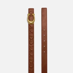 Belts|Dr. Martens Coach C Logo-Embossed Leather Belt - L
